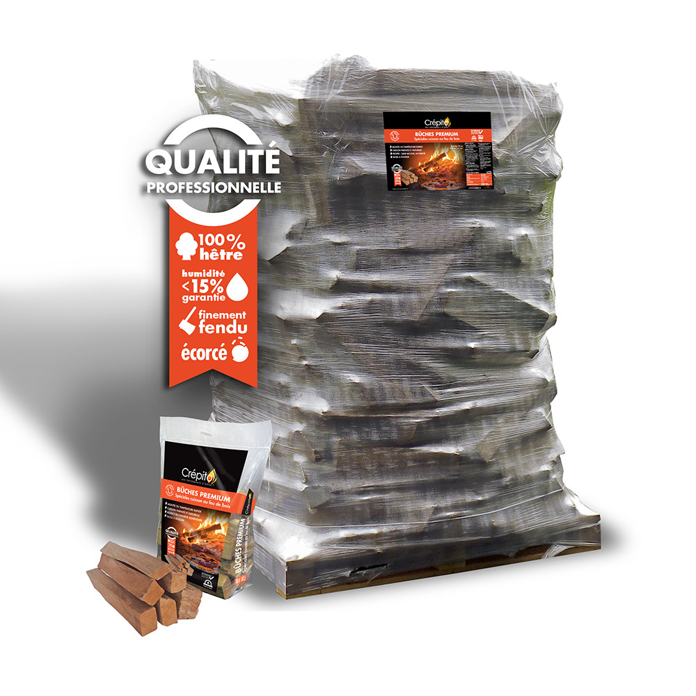 Ballot bûches Premium spéciales cuisson feu de bois