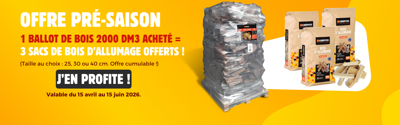 Promotion ballot et bois allumage